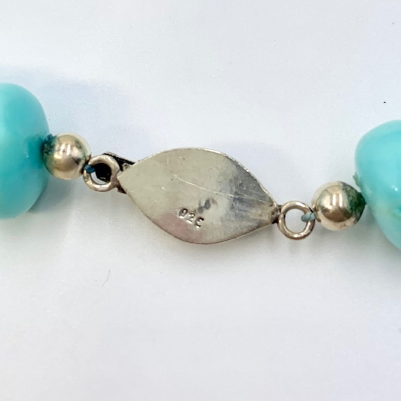 Peruvian Blue Opal Necklace 19" - Picture 8 of 11